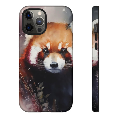 Red Panda in Watercolor - Impact Resistant Phone Case iPhone 12 Pro Max Glossy